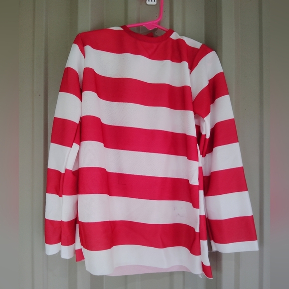 Kid's Boy's Girl's Where's Waldo Halloween Costume Dress Up Size Medium 5-7 - Picture 4 of 5